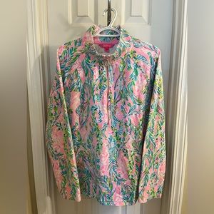 Lily Pulitzer 1/4 zip popover. Size XXL